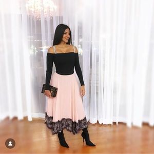 Jonathan Simkhai Pink Maxi Skirt Size Medium